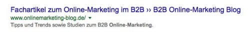 Screenshot eines SERP-Inhaltes zur Suchmaschinenoptimieren (SEO)