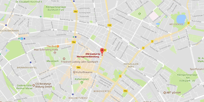 Beispiel für eine GIS-Technologie ist eine Karte aus Google Maps.