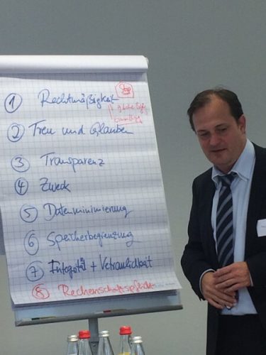 Überblick über die Grundsätze zur personenbezogenen Datenverarbeitung der DSGVO