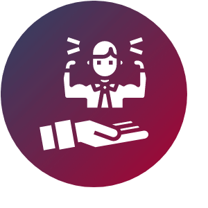 Icon für dienende Hand eines Servant Leaders