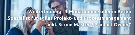 Teaser zur Weiterbildung Spezialist für agiles Projekt- und Prozessmanagement inkl. Scrum Master / Product Owner