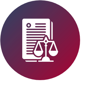 Grafik zeigt Gesetzestext und Waage der Justitia